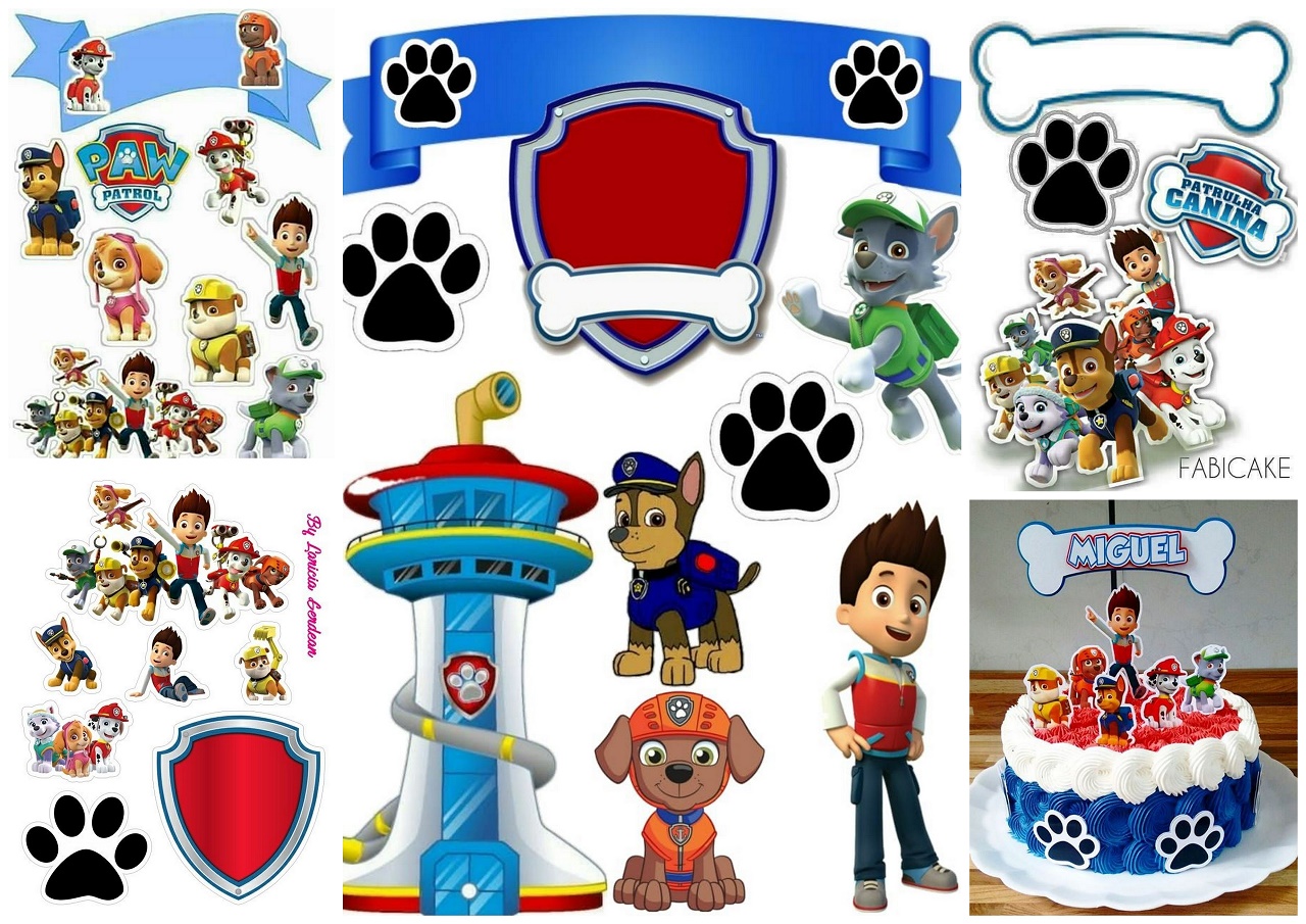 nabo Sprede moderat Paw Patrol Birthday Party: Free Printable Cake Toppers. - Oh My Fiesta! in  english