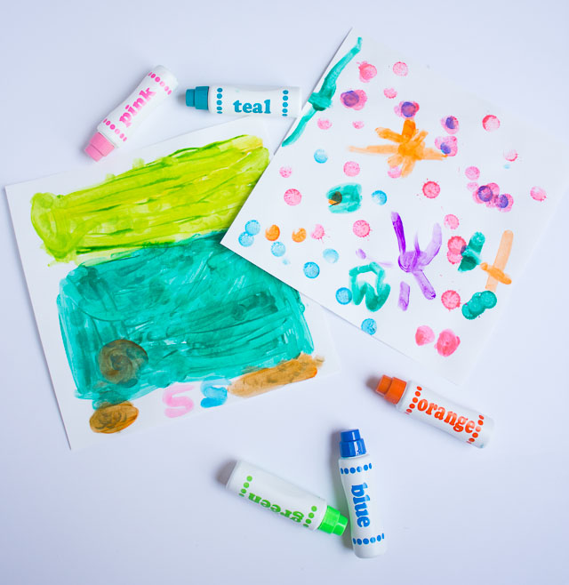 Turn your child's artwork into pillows! do a dot markers