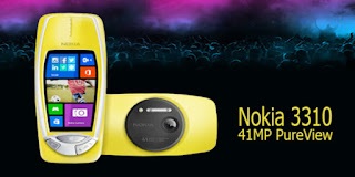 Nokia 3310 Bangkit Kembali dengan OS Windows Phone 8 dan Kamera 41 MP 