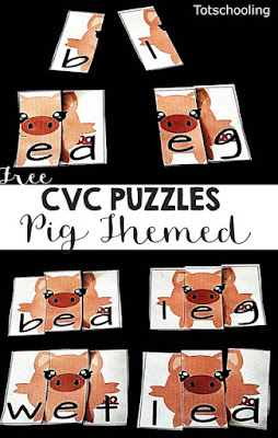 Space CVC Word Building | Totschooling - Toddler, Preschool