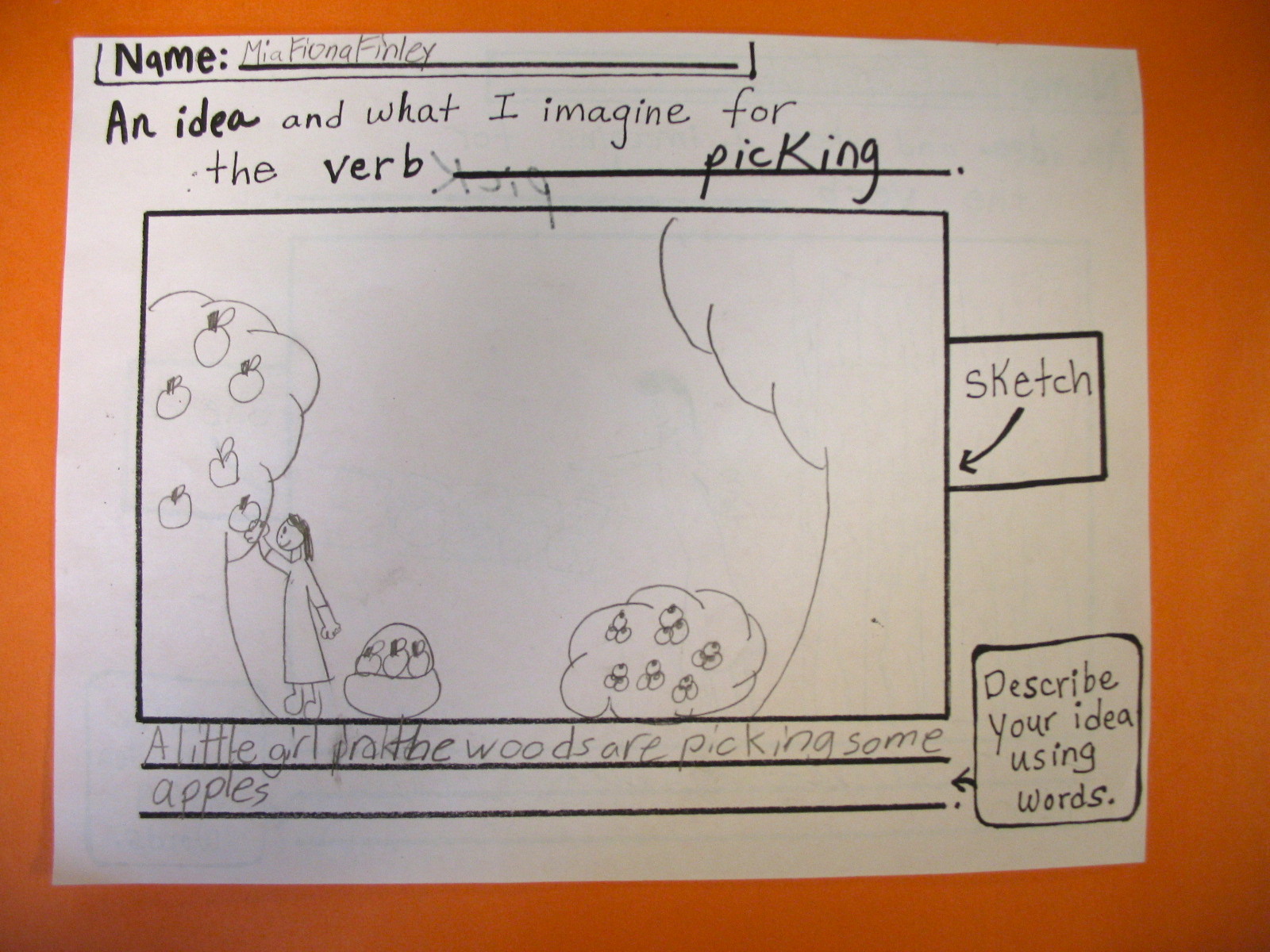 Coonley Art Studio Beginning the Verb Book Illustrations