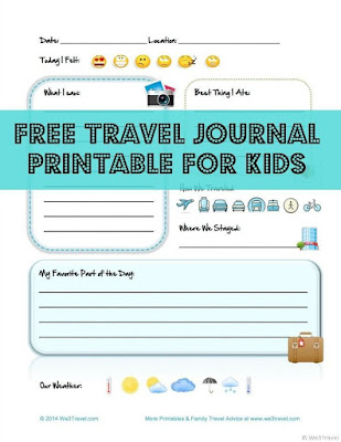 Travel journal Printables by We 3 Travel