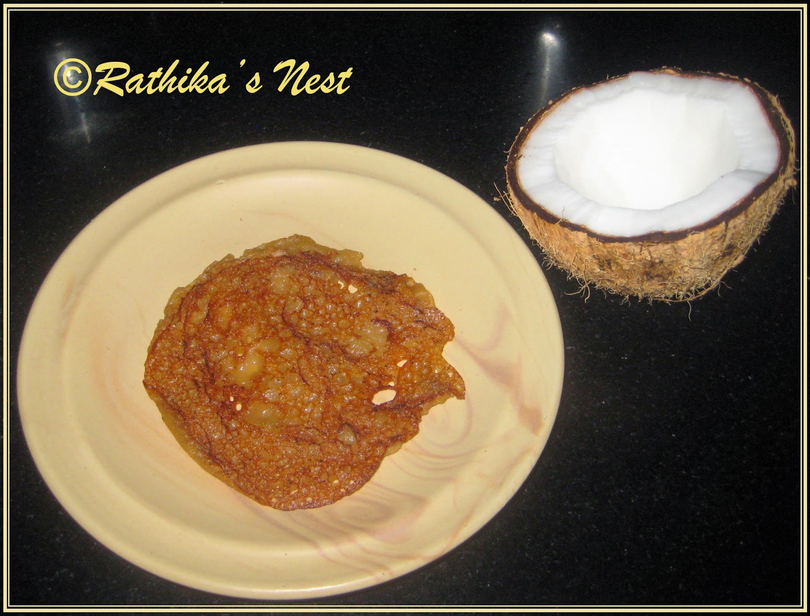 Rathika's Nest Wheat Jaggery Dosa (கோதுமை வெல்ல தோசை)