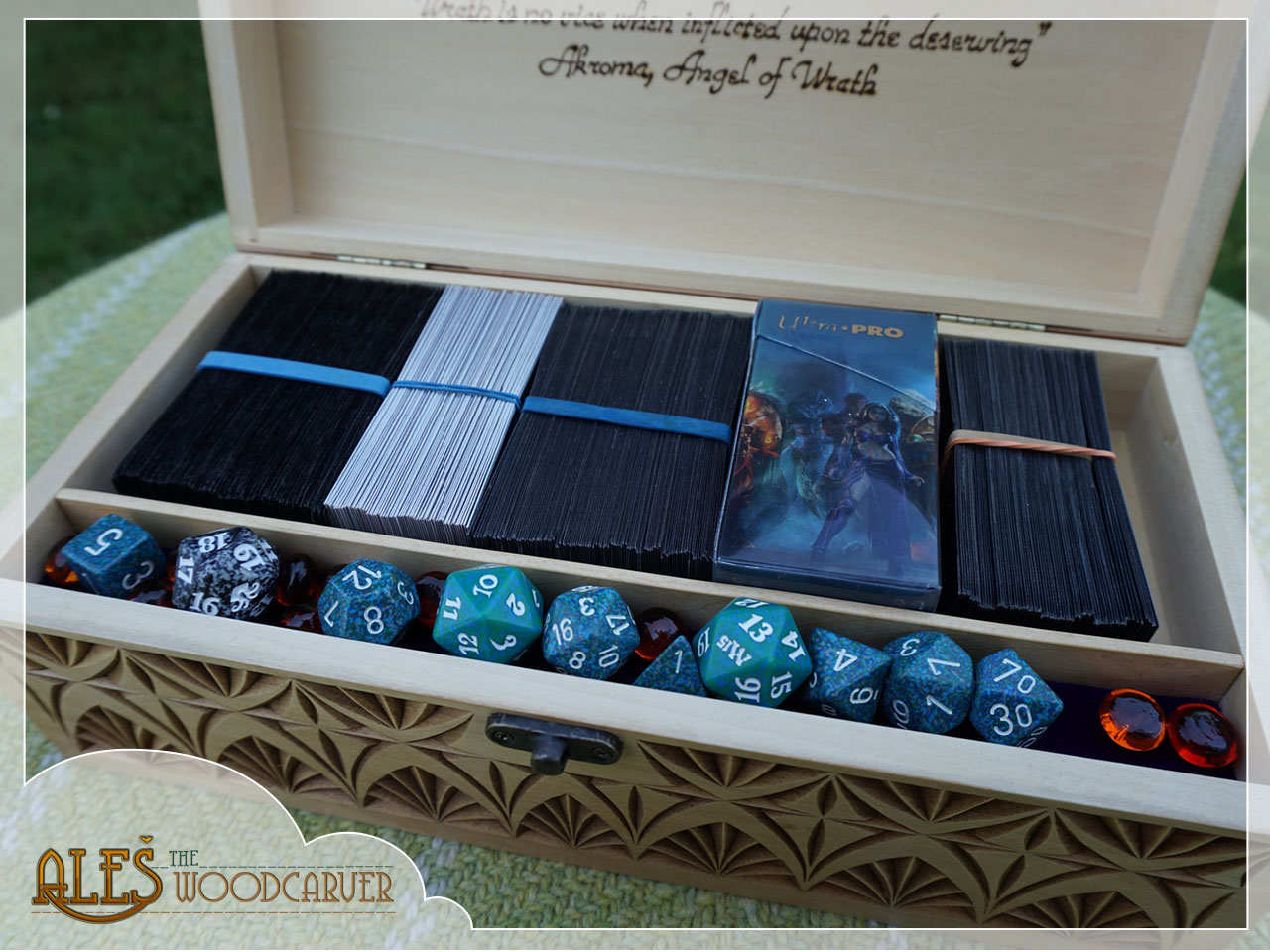 Ales the woodcarver Large Magic the Gathering card boxes