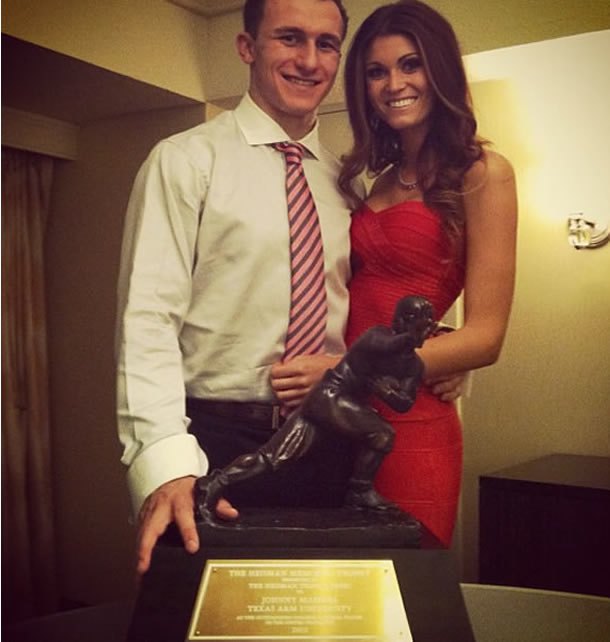 Johnny Manziel credits girlfriend for