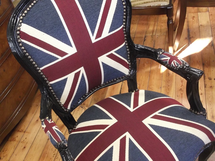 The Unique Upholstery & Design Studio Union Jack Reupholstered Chair