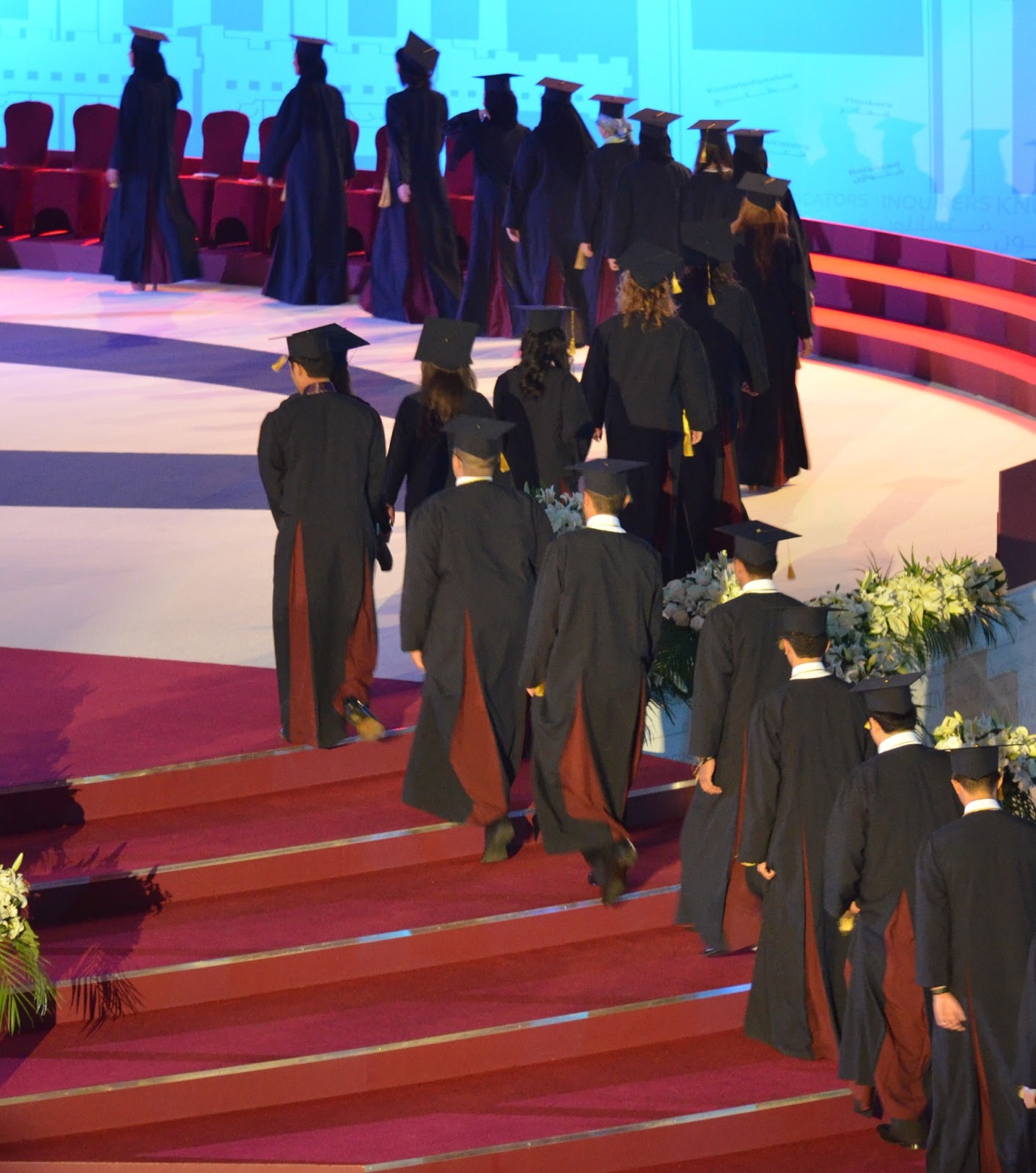 Chutes in Qatar Graduation ceremony in Qatar