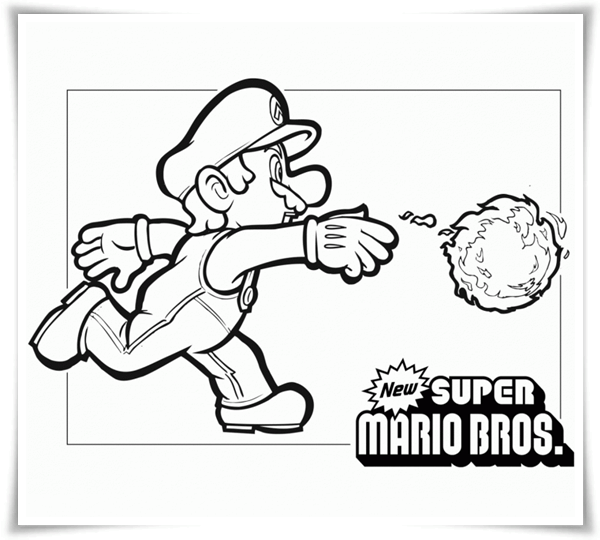 Ausmalbilder zum Ausdrucken: Ausmalbilder Mario