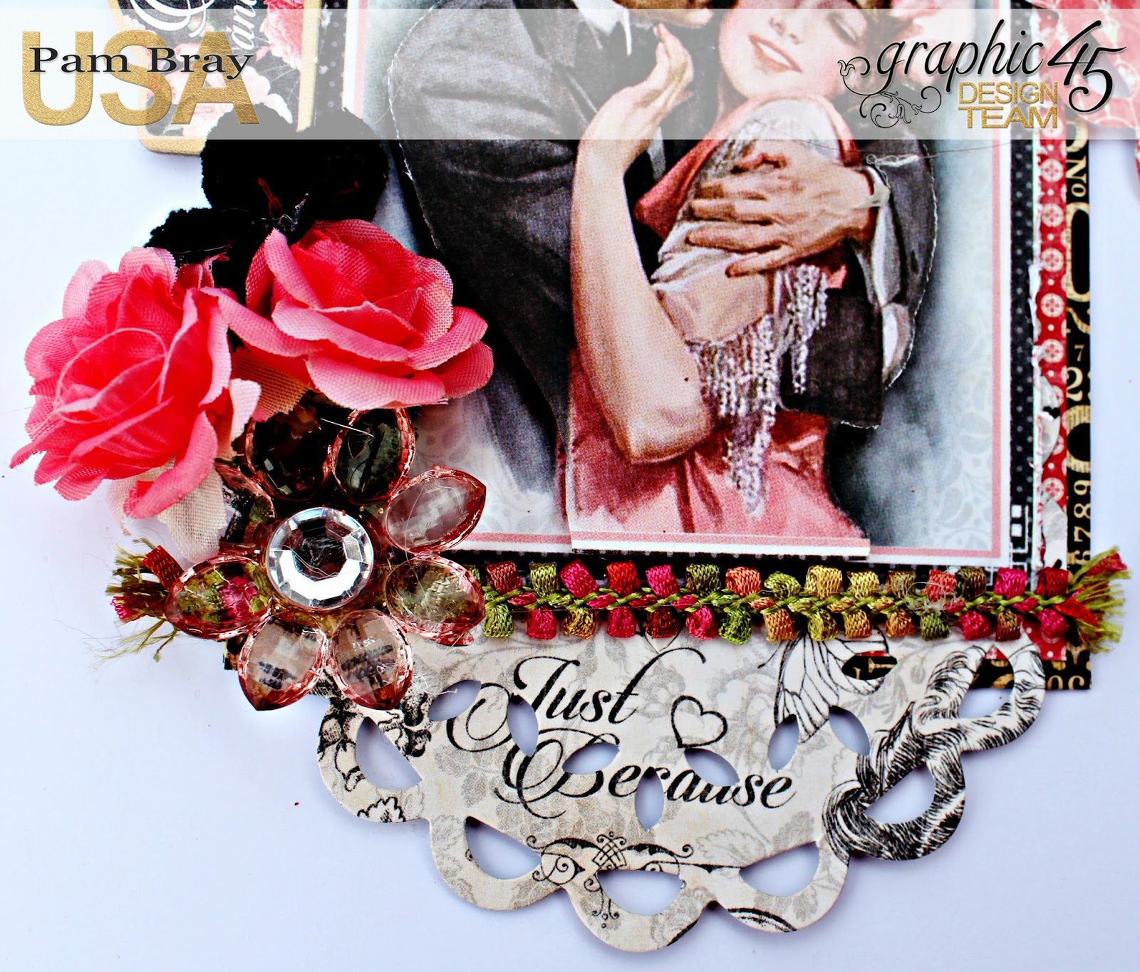 Pam Bray Designs A Girl With Flair Mon Amour Love Banner With