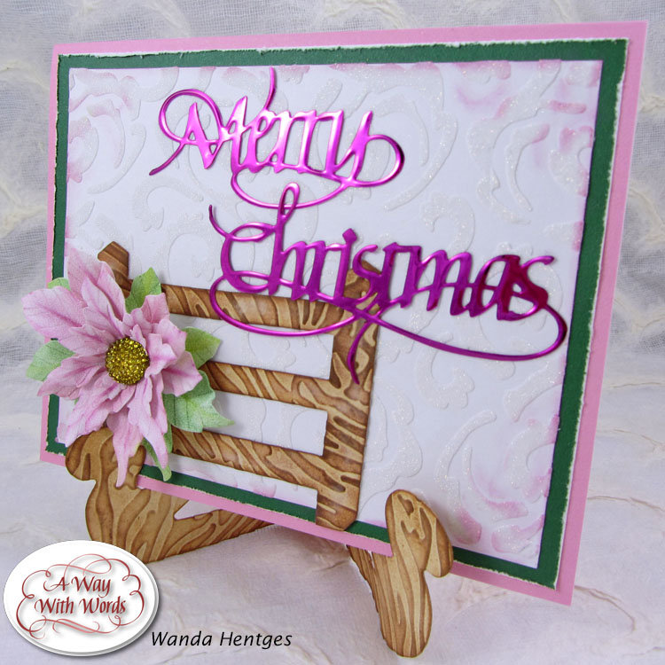 Art By Wanda Brand New A Way With Words Merry Christmas on a Card
