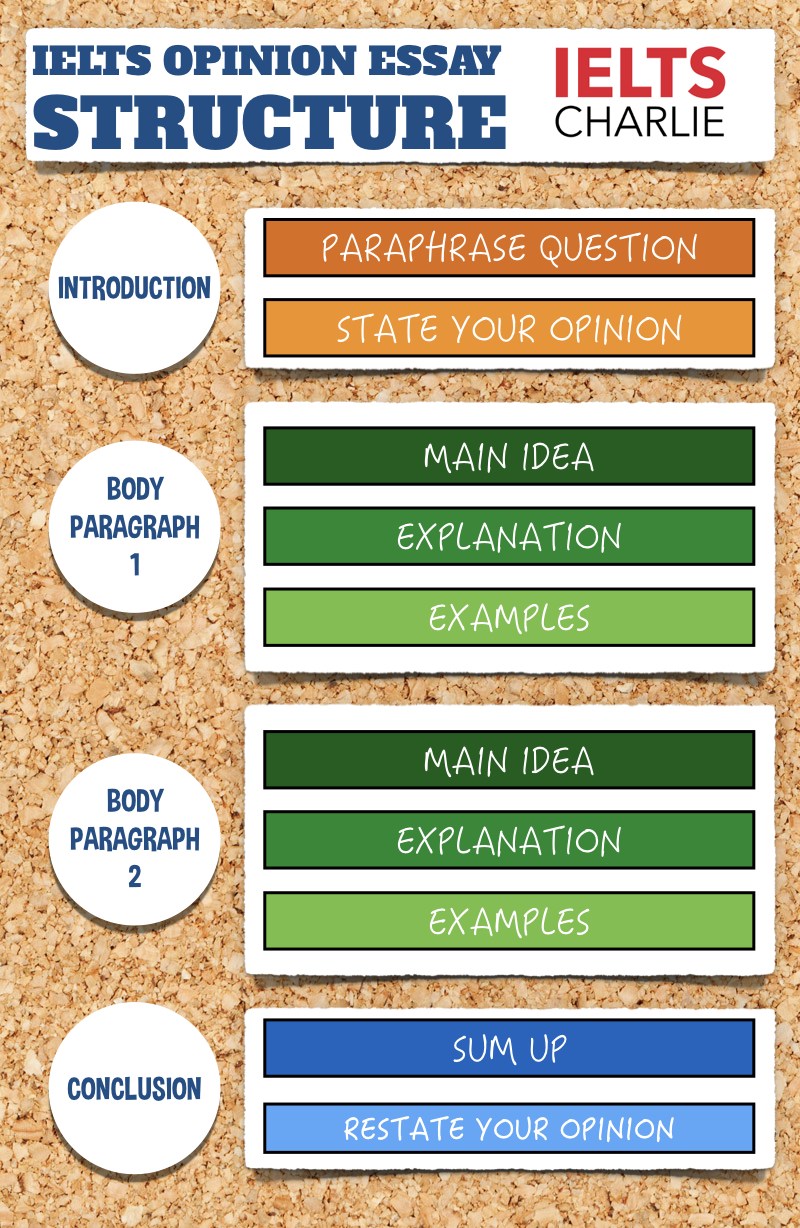 the structure of an opinion essay