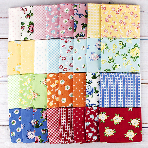 Fat Quarter Shop's Jolly Jabber First Blush Quilt Block of the Month Club!