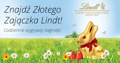 Do wygrania zestawy Złotych Zajączków Lindt Gold Bunny Konkurs