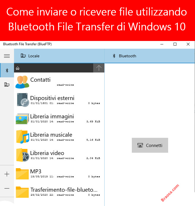Come inviare o ricevere file utilizzando Bluetooth File Transfer in Windows 10