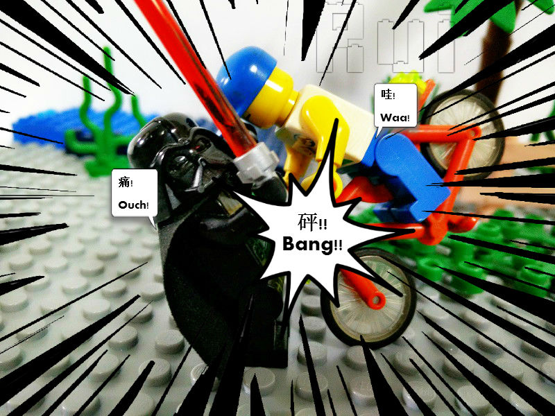 Lego Cycling - Accidentally hit someone!