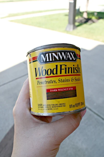 Minwax dark walnut stain