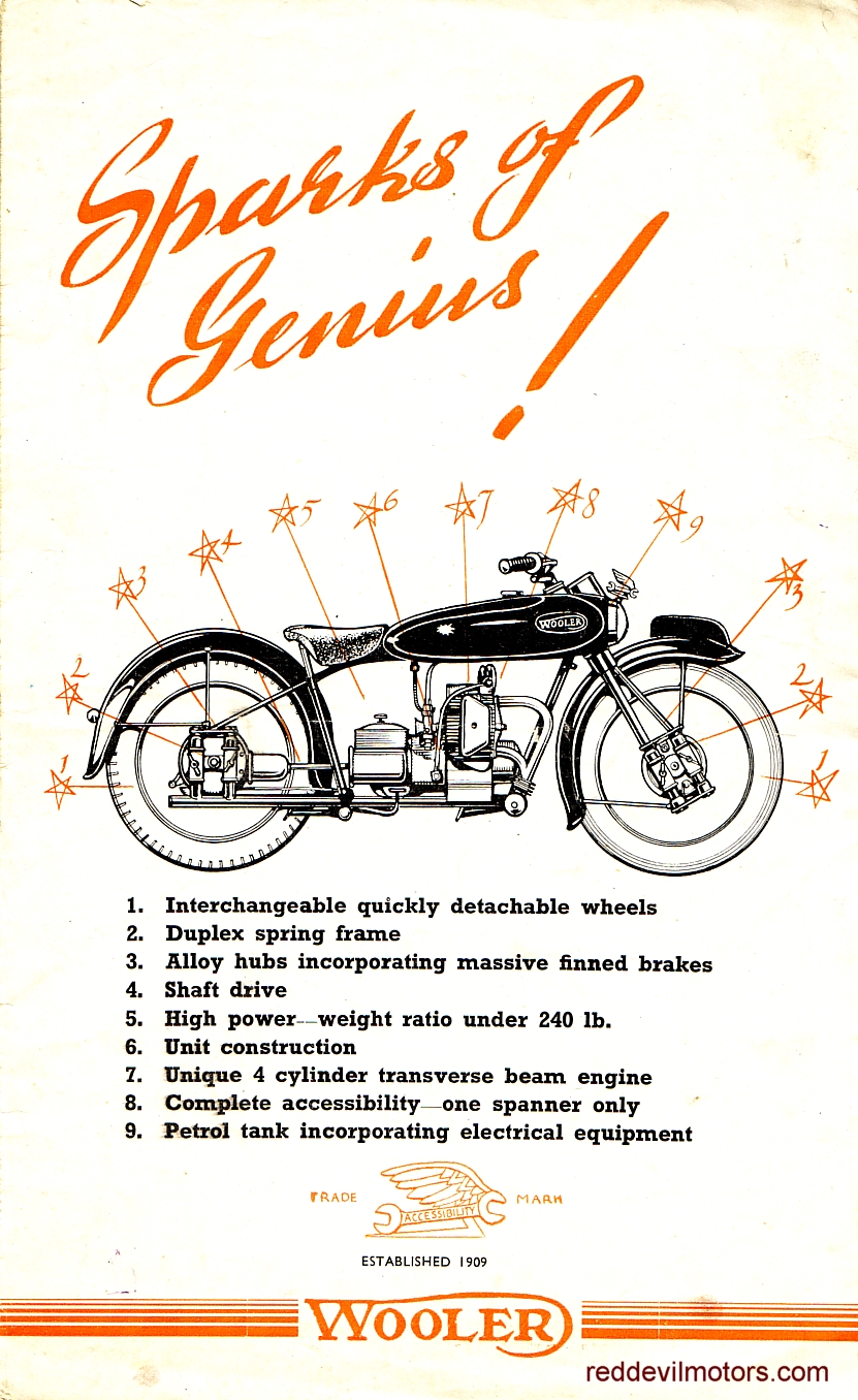 Wooler 1949 catalogue Vintage and classic motorcycle Vintage and