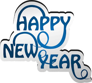 Happy New Year text with holiday background - 02