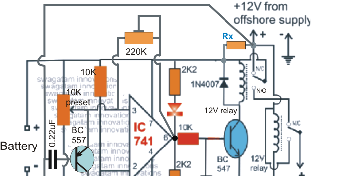 Camper, Motorhome Battery Charger Circuit - Electronic Circuit Projects
