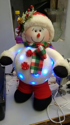 cómo hacer espectaculares muñecos navideños luces navidad ~ Mimundomanual