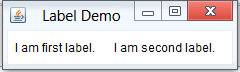 Creating Labels in AWT using the Label class — Java Demos