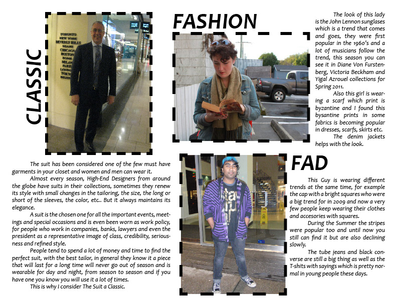 *Analyze This* Sandra G Classic / Fashion / Fad