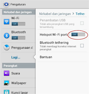 Cara Menjadikan Tablet Android Sebagai Hotspot Wifi