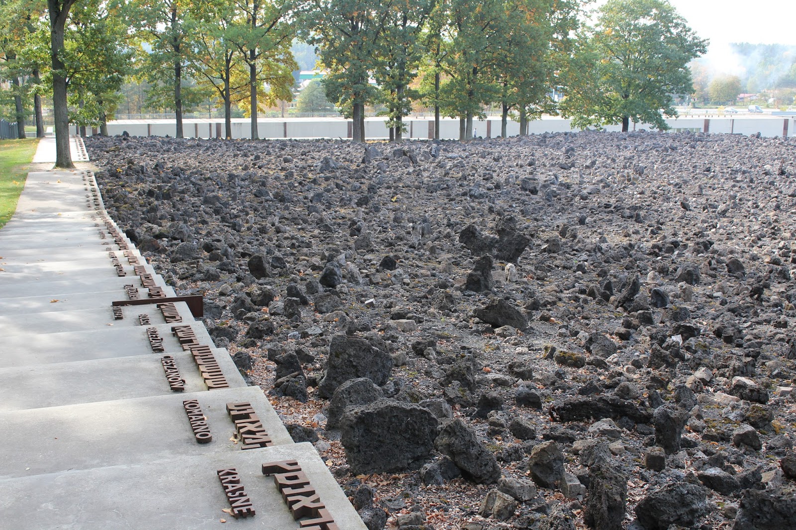Death Camps In Poland: Concrete Pavement, Cast iron border