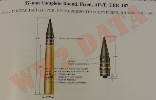 37mm round fired ww2 equipment data m1939 aircraft anti gun