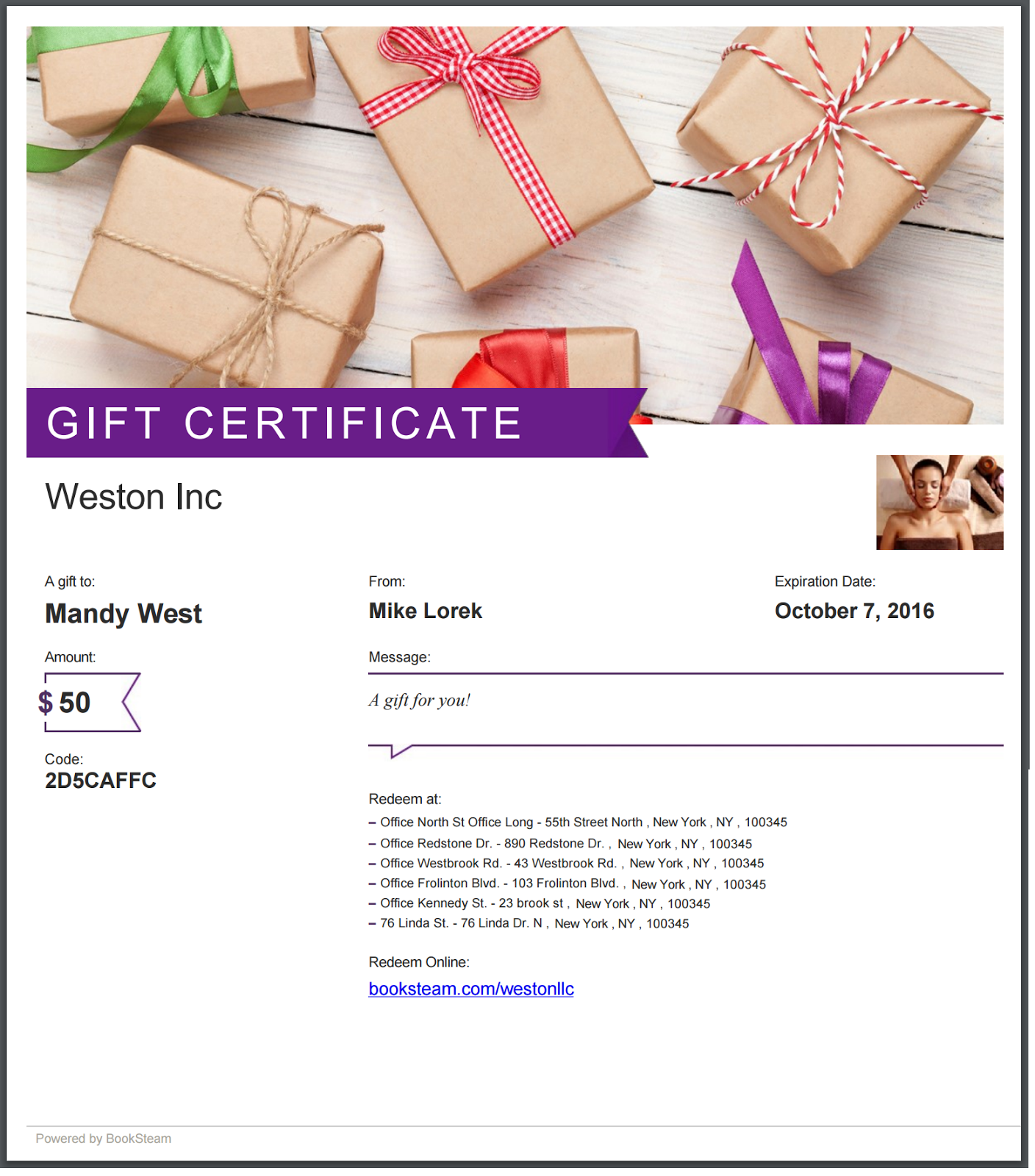 customizable gift certificates booksteam blog customized gift certificates