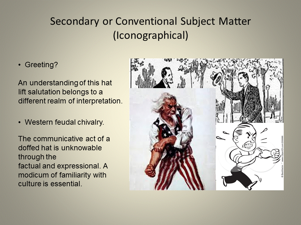 Histories of Fine Art Content Analysis Panofsky, Iconography Iconology