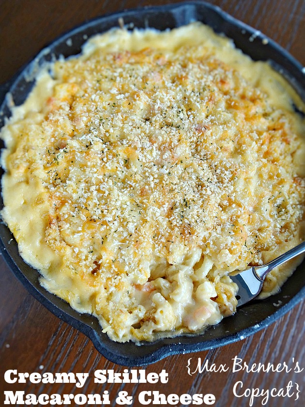 Creamy Skillet Macaroni & Cheese {Max Brenner's Copycat}