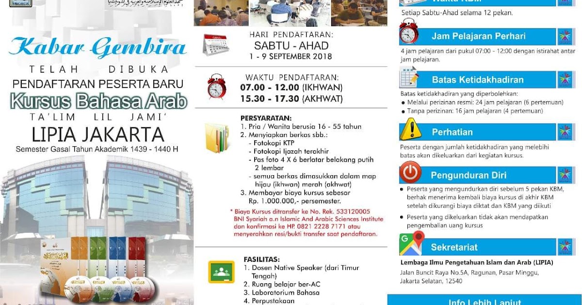Update Viral Terkini 2019 Belajar Bahasa Arab Lipia Jakarta