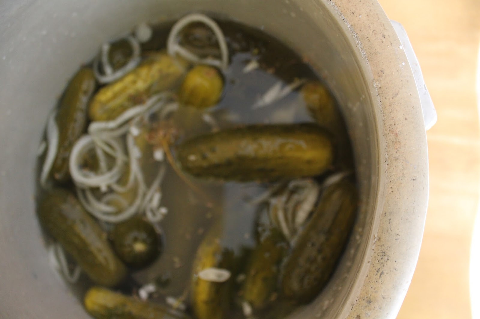 SunShine Sews... Canning Pickles from a Crock