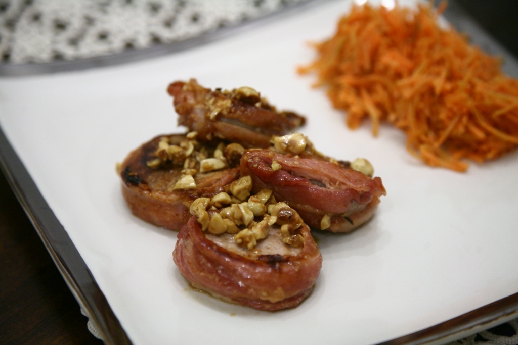 Filetto di maiale con nocciole glassato al miele Ricetta ed