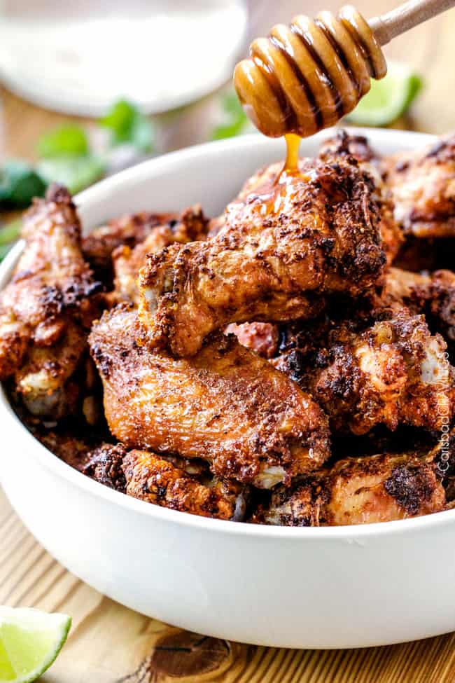 Baked Chipotle Honey Lime Hot Wings WONDERFOOD KITCHEN