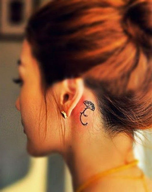 Tatuagens femininas atrás das orelhas Tatuagens femininas atrás das orelhas