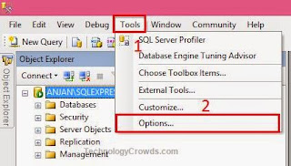 SQL Tool Option