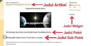 Cara Menambahkan Heading <h1> di Artikel