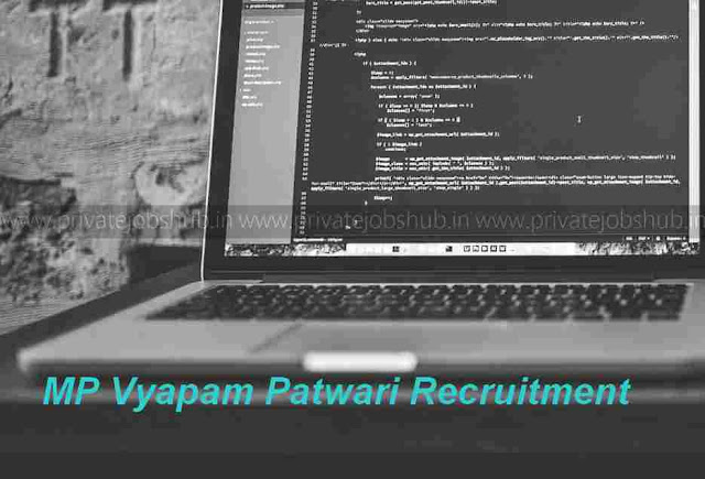 MP Vyapam Patwari Recruitment MP Vyapam Patwari Recruitment