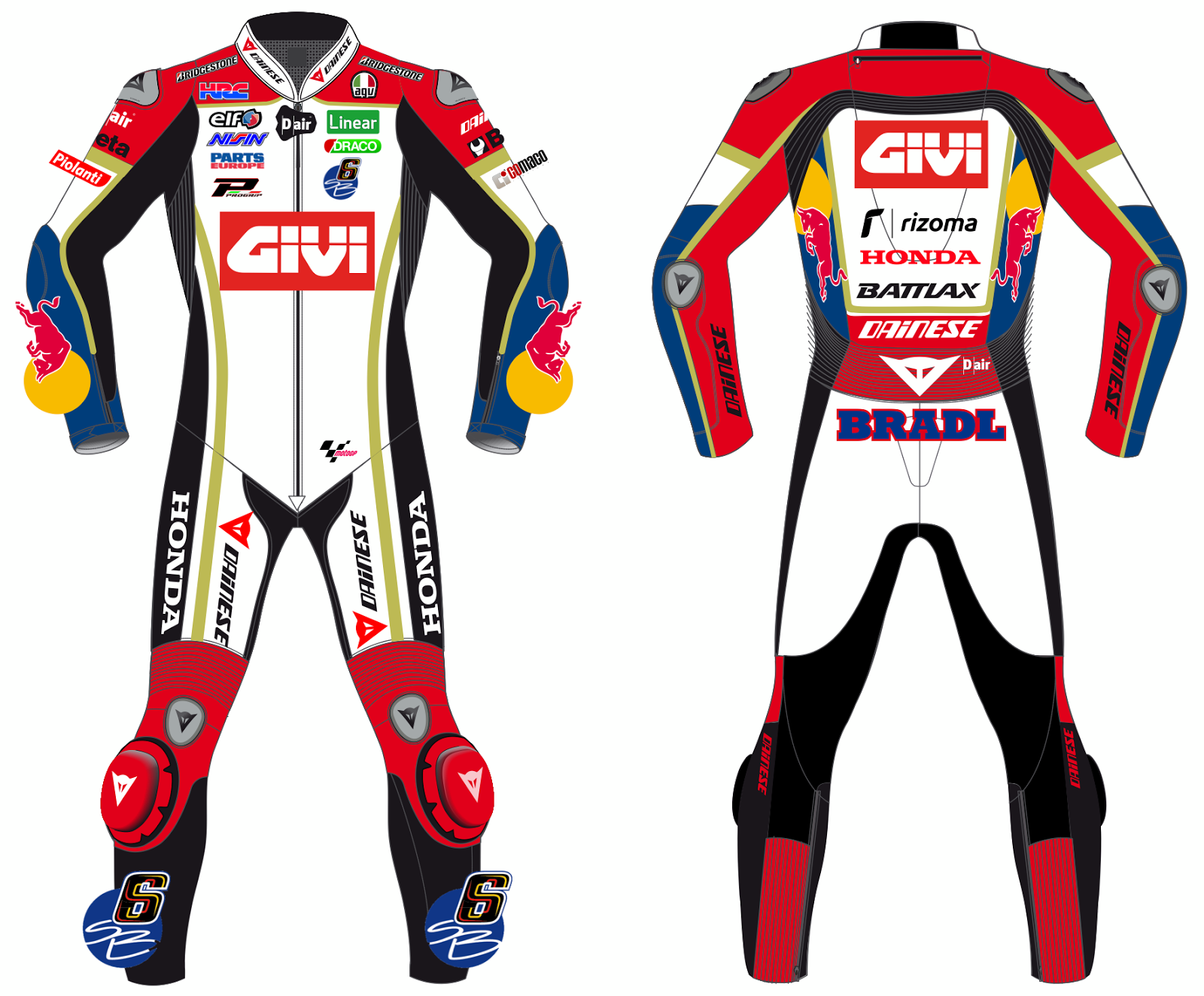 Racing Cafè Dainese Racing Suit Stefan Bradl 2013