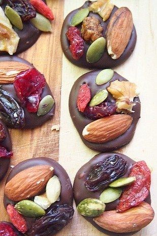 Dark Chocolate Trail Mix Energy Bites | 25 Make-Ahead Snacks That Are Perfect For Traveling Dark Chocolate Trail Mix Energy Bites | 25 Make-Ahead Snacks That Are Perfect For Traveling