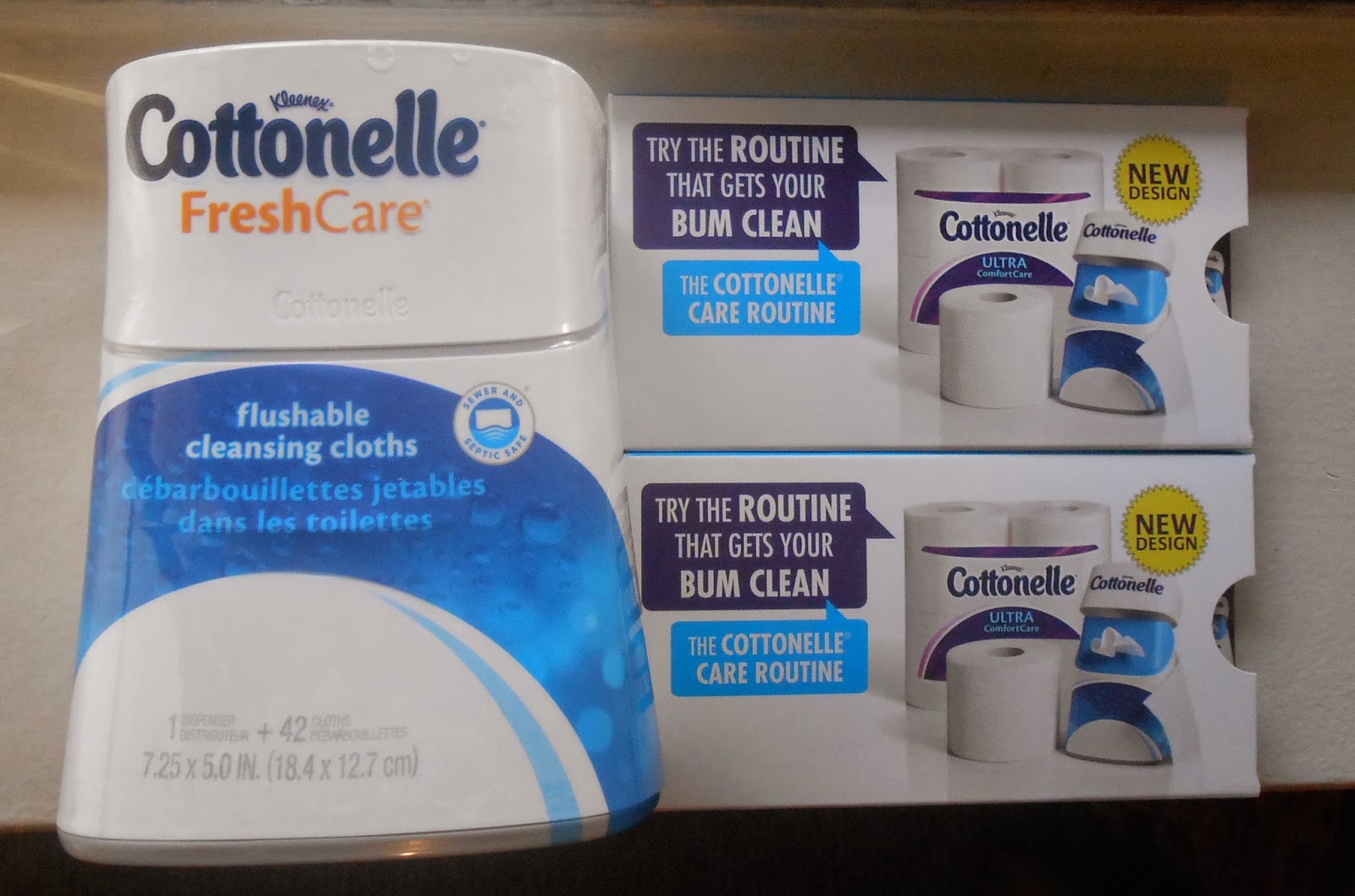 COTTONELLE FLUSHABLE CLEANSING CLOTHS DISPENSER