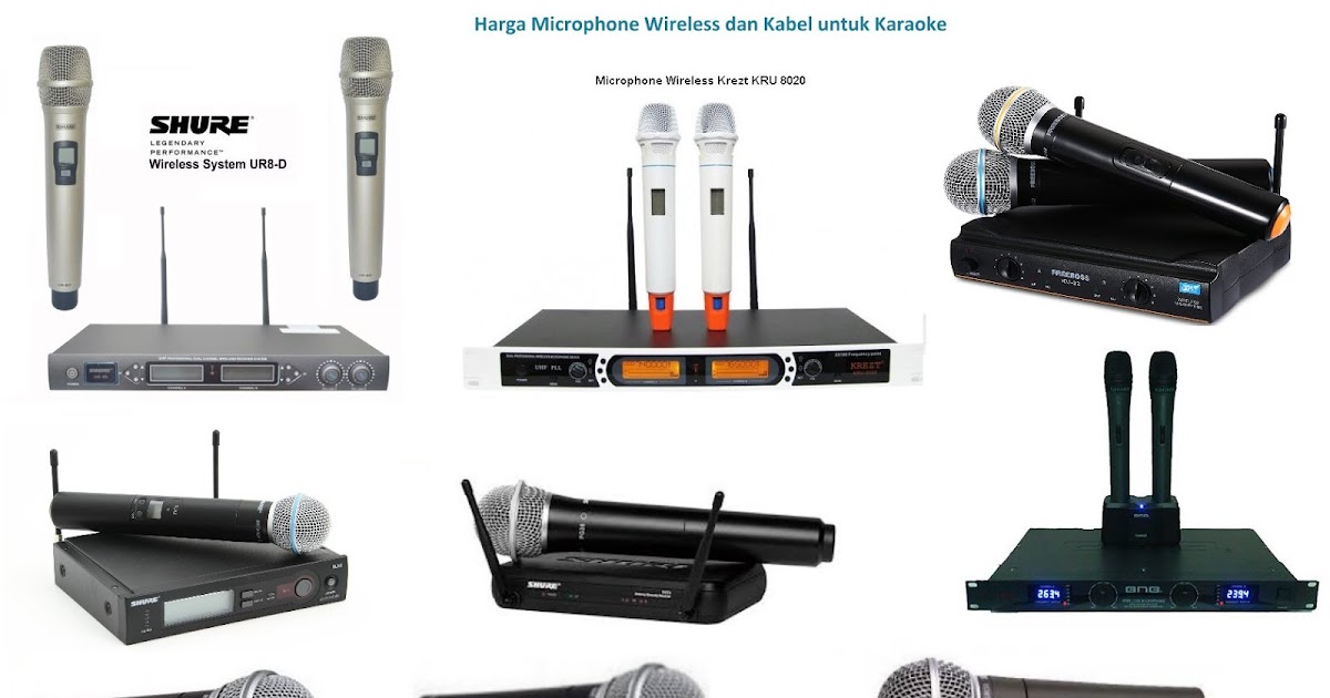 Harga dan Merk Microphone Bagus untuk Vocal - Wireless dan Kabel