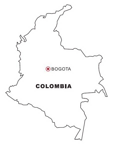 Colorea Tus Dibujos Mapa De Colombia Para Colorear