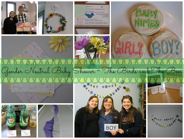 Gender Neutral Baby Shower The Birds and The Bees Adventures of D and V