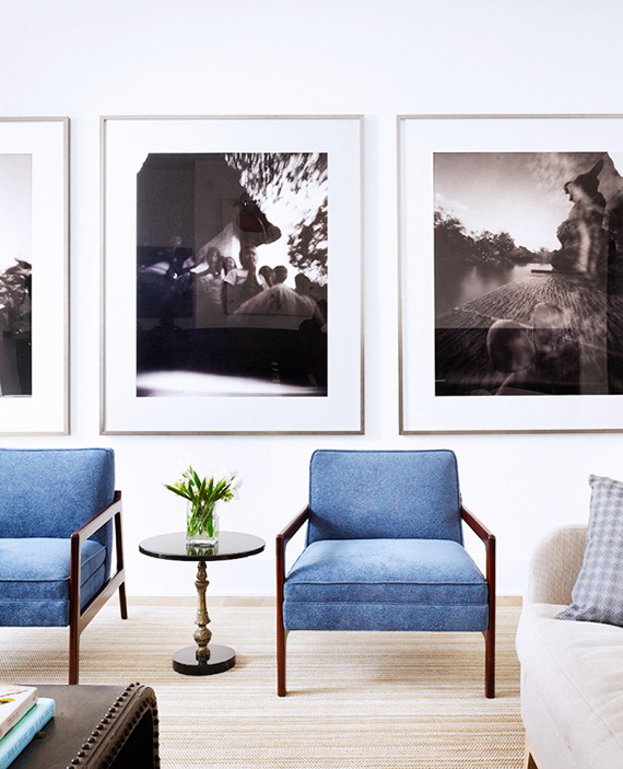 Living room art | Design and photo via Mark Ashby Design.