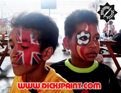face painting football jakarta