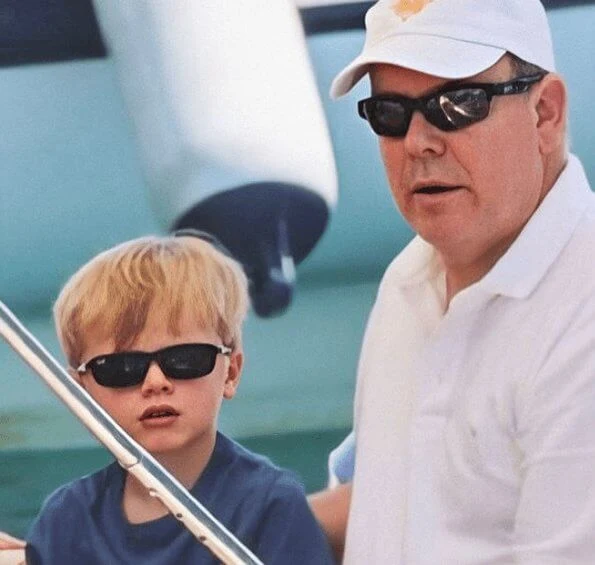 Prince Albert, Princess Charlene, Crown Prince Jacques and Princess Gabriella of Monaco started the summer holiday