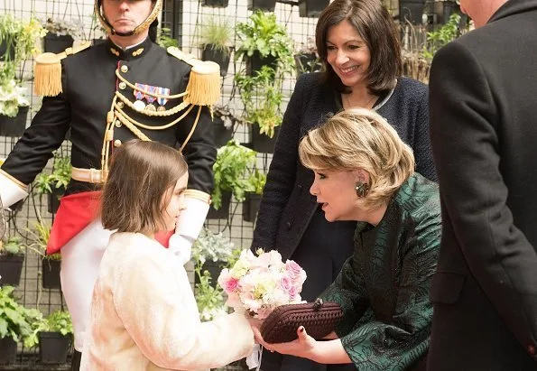 Grand Duke Henri, Grand Duchess Maria Teresa and Princess Alexandra visited Paris City Hall and met with Mayor of Paris Anne Hidalgo